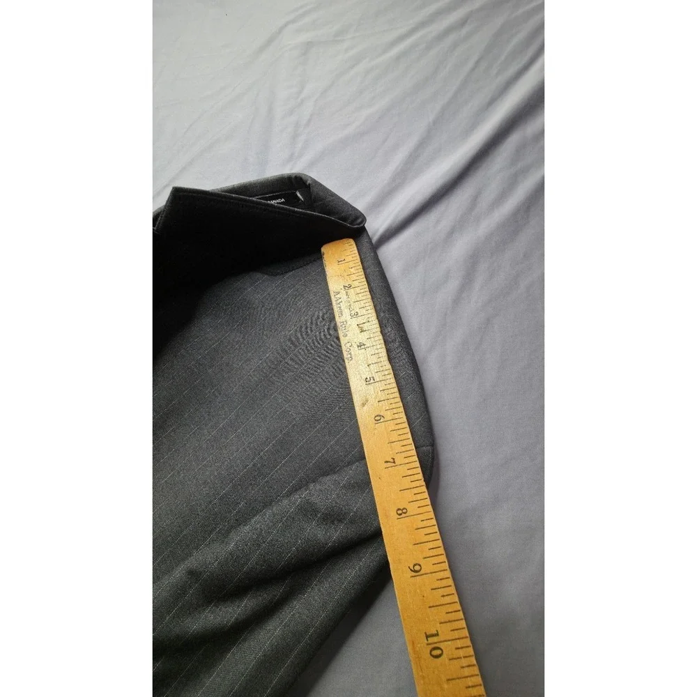 Lauren Ralph Lauren Men's Grey Pinstripe Suit‎ Jacket Blazer 46XL 100% Wool...